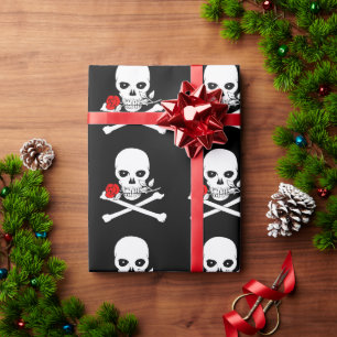 Piratenflagge (Rose) Packpapier