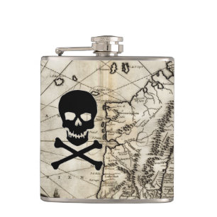 Piratenflagge-Schatz-Flasche Flachmann