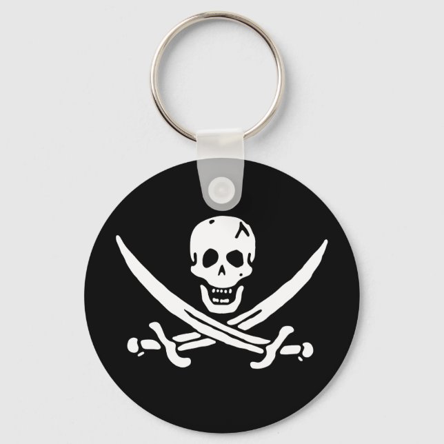 Piratenflagge Schlüsselanhänger (Vorderseite)