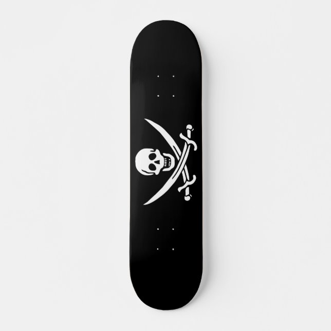 Piratenflagge Skateboard (Vorne)
