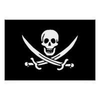 Piratenflagge Skull Crossed Schwerter