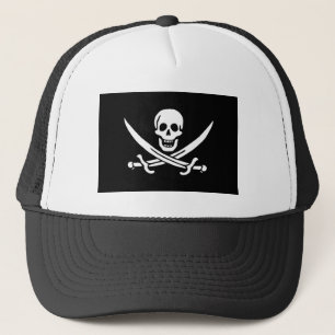 Piratenflagge Skull Crossed Schwerter Truckerkappe