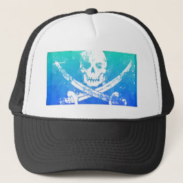 Piratenflagge Skull Sword Truckerkappe