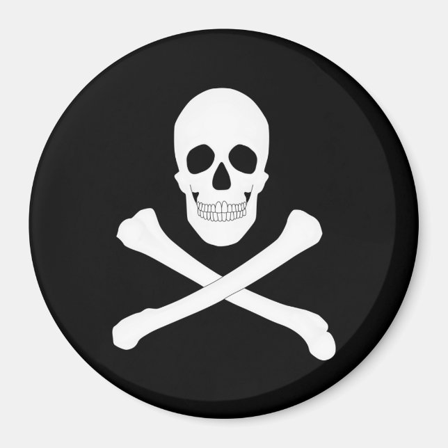 Piratenflagge (Skull und Crossbones) (Piratenflagg Magnet (Vorne)