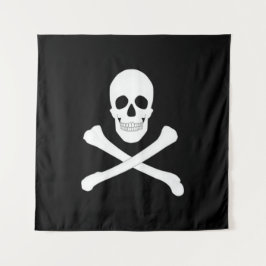 Piratenflagge (Skull und Crossbones) (Piratenflagg Wandteppich