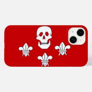 PIRATENFLAGGE SKULL UND DREI LIES FLAG Red White Case-Mate iPhone 14 Hülle