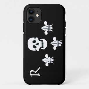 PIRATENFLAGGE SKULL UND DREI LILIES FLAGMONOGRAM Case-Mate iPhone HÜLLE