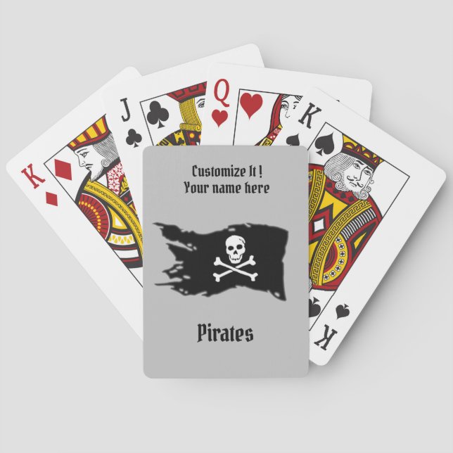Piratenflagge Spielkarten (Rückseite)