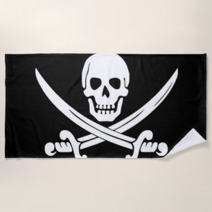 Piratenflagge Strandtuch