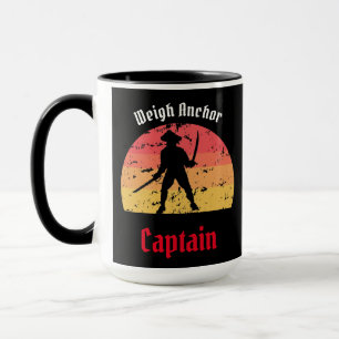 Piratenflagge Sunset Pirate Ship Tasse