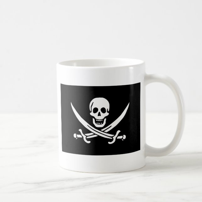 Piratenflagge Tasse (Rechts)