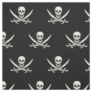 Piratenflagge Totenkopf gekreuzte Schwerter Stoff