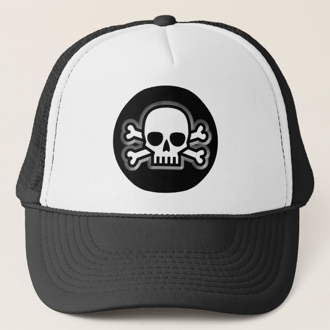 Piratenflagge Truckerkappe (Vorderseite)