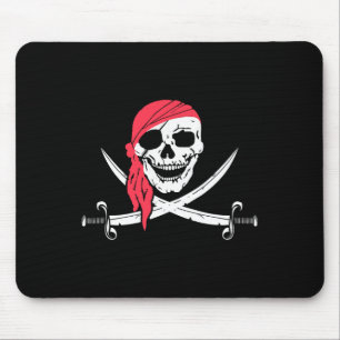 Piratenflagge und Calico Jack Halloween Kostümflag Mousepad