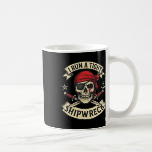 Piratenflagge und Crossbones, die ich leise ein Fr Kaffeetasse