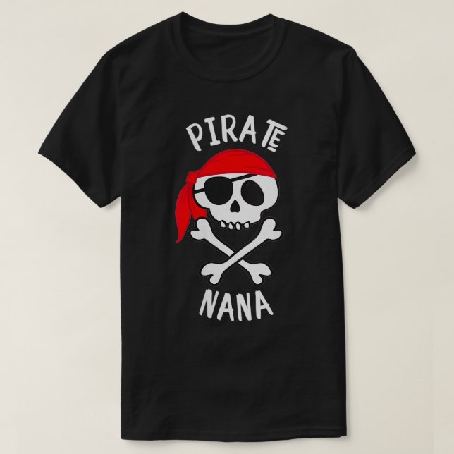 Piratenflagge VNeck T-Shirt (Design vorne)