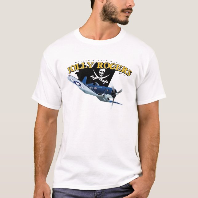 Piratenflaggen des Seeräuber-f4U T-Shirt (Vorderseite)