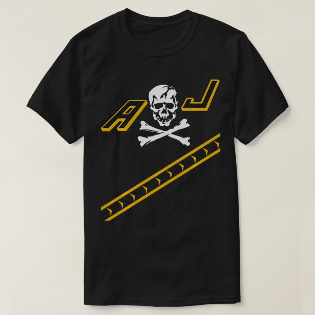 Piratenflaggen F14 Tomcat Flugzeug Tailflash Marin T-Shirt (Design vorne)