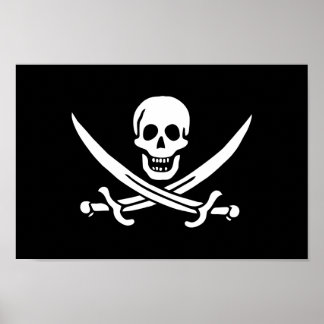 Piratenflaggenplakat Poster