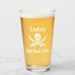 Piratenführer und Schiffsname Glas