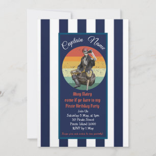 Piratengeburt Einladung