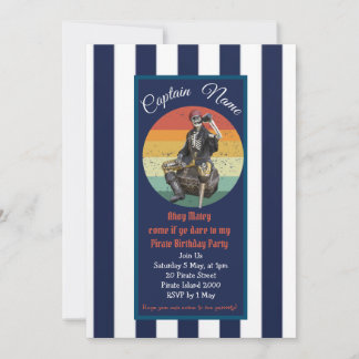 Piratengeburt Einladung