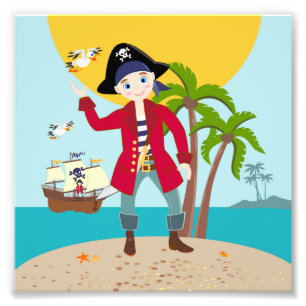Piratengeburt Fotodruck
