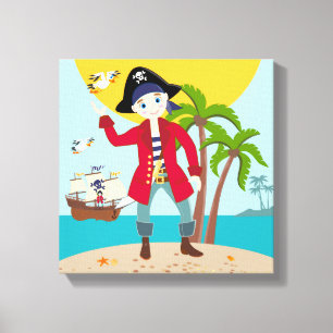 Piratengeburt Leinwanddruck