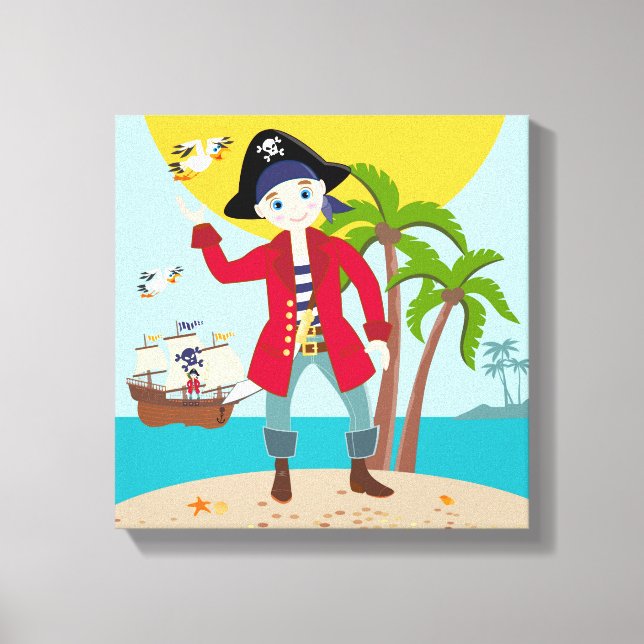 Piratengeburt Leinwanddruck (Vorderseite)