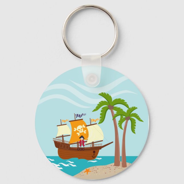 Piratengeburt Schlüsselanhänger (Vorderseite)