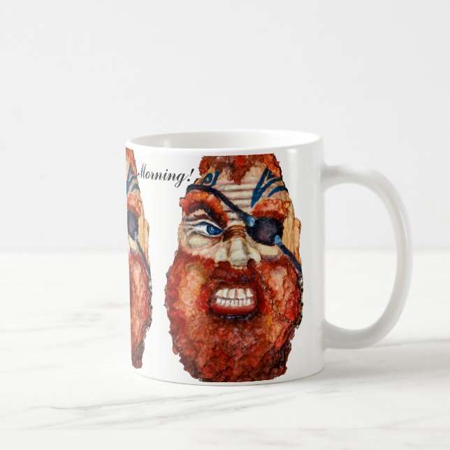 Piratengemälde "Guten Morgen!" Tasse (Rechts)