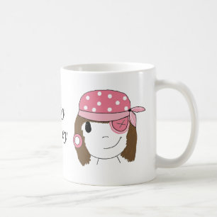 Piratengirl Rosa Kaffeetasse
