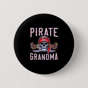 Piratengroßmutter der Männer Piratengroßmutter Oma Button