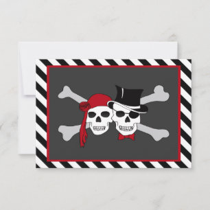 Piratenhochzeit Einladung