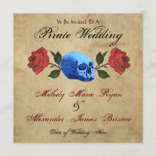 Piratenhochzeit Einladung