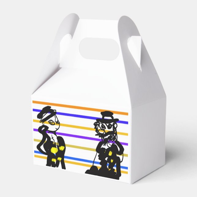 Piratenhochzeit  geschenkschachtel (Vorderseite)