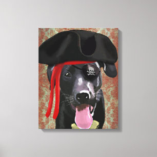 Piratenhund Leinwanddruck