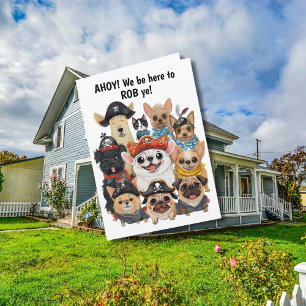 Piratenhunde Geburtstagsnachricht - Robbing Years Karte