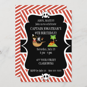 Pirateninsel Einladung