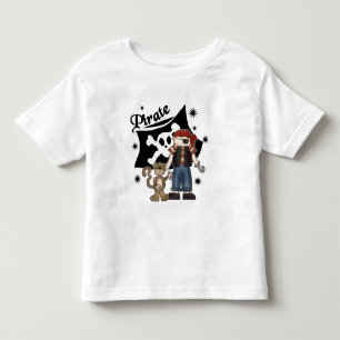 Piratenjunge mit Affenhemden und -geschenken Kleinkind T-shirt