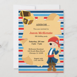 Piratenjunge Party Einladung