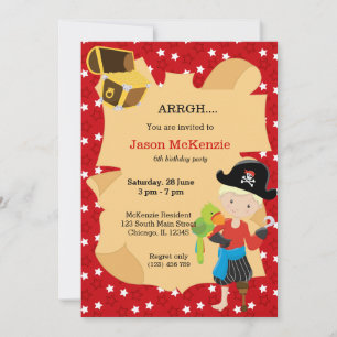 Piratenjunge Party Einladung
