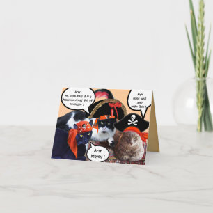 PIRATENKATZEN UND ANTIKER PIRATENSCHATZKARTEN KARTE
