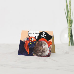 PIRATENKATZEN UND ANTIKER PIRATENSCHATZKARTEN KARTE