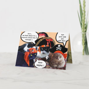 PIRATENKATZEN UND ANTIKER PIRATENSCHATZKARTEN KARTE