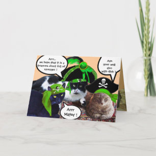 PIRATENKATZEN UND ANTIKER PIRATENSCHATZKARTEN KARTE