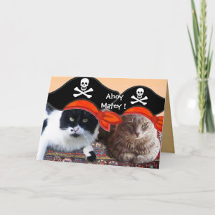 PIRATENKATZEN UND ANTIKER PIRATENSCHATZKARTEN KARTE