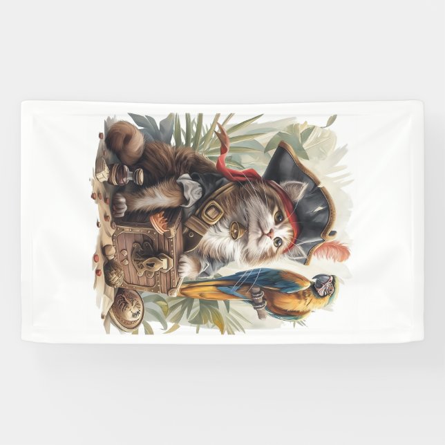Piratenkatzenschatz Banner (Horizontal)