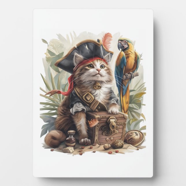 Piratenkatzenschatz Fotoplatte (Vorderseite)