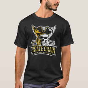 Piratenkette für Freiheit Krypto-Währung T-Shirt